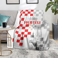 Personalized Croatia Hrvatska Blanket National Day 2026 White Version