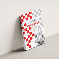 Personalized Croatia Hrvatska Canvas Wall Art National Day 2026 White Version