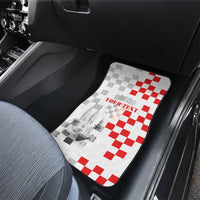 Personalized Croatia Hrvatska Car Mats National Day 2026 White Version