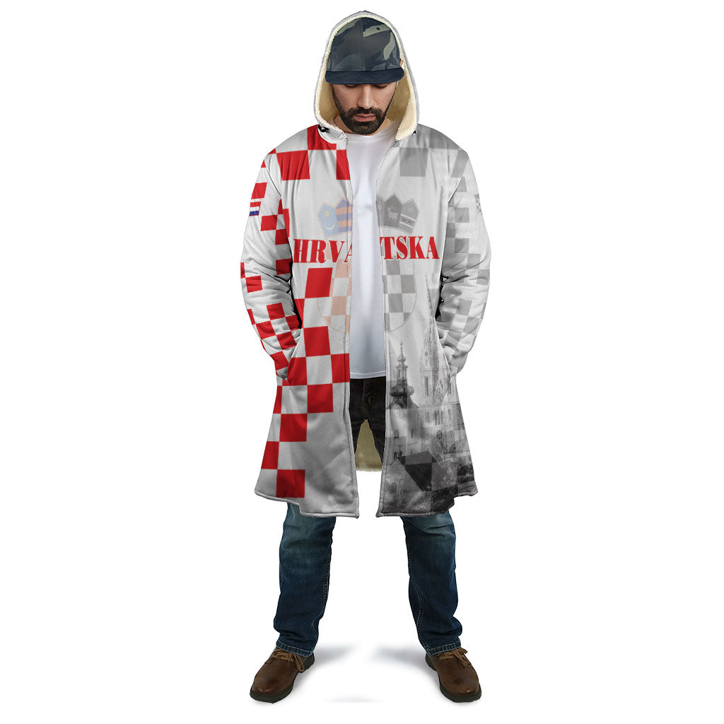 Personalized Croatia Hrvatska Cloak National Day 2026 White Version