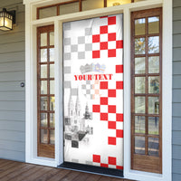 Personalized Croatia Hrvatska Door Cover National Day 2026 White Version