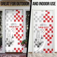 Personalized Croatia Hrvatska Door Cover National Day 2026 White Version