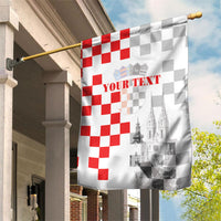 Personalized Croatia Hrvatska Garden Flag National Day 2026 White Version