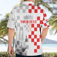 Personalized Croatia Hrvatska Hawaiian Shirt National Day 2026 White Version