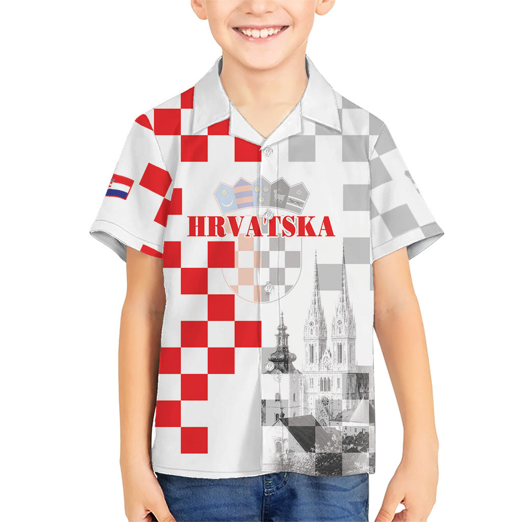 Personalized Croatia Hrvatska Hawaiian Shirt National Day 2026 White Version