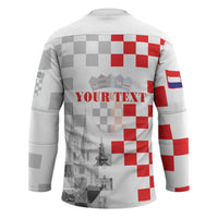 Personalized Croatia Hrvatska Hockey Jersey National Day 2026 White Version