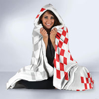 Personalized Croatia Hrvatska Hooded Blanket National Day 2026 White Version