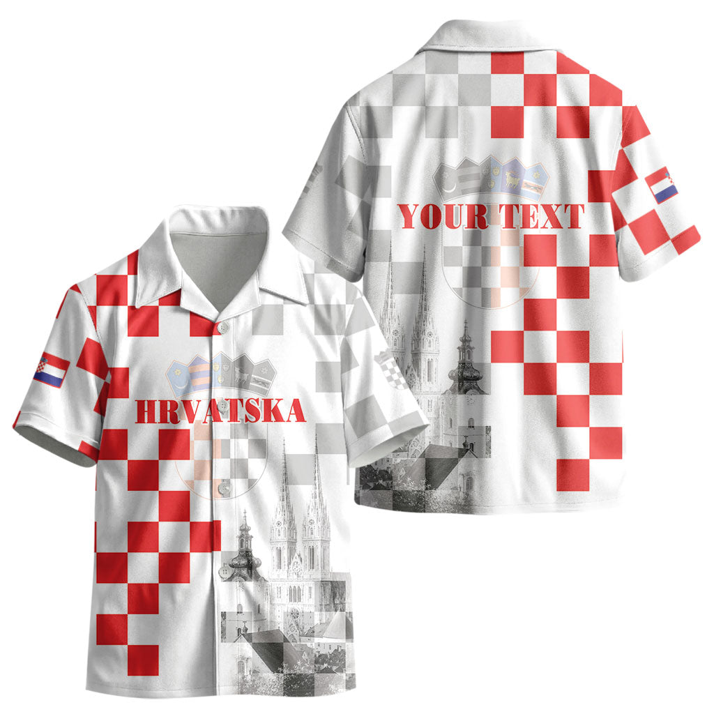 Personalized Croatia Hrvatska Kid Hawaiian Shirt National Day 2026 White Version LT05