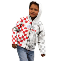 Personalized Croatia Hrvatska Kid Hoodie National Day 2026 White Version
