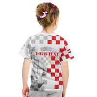 Personalized Croatia Hrvatska Kid T Shirt National Day 2026 White Version