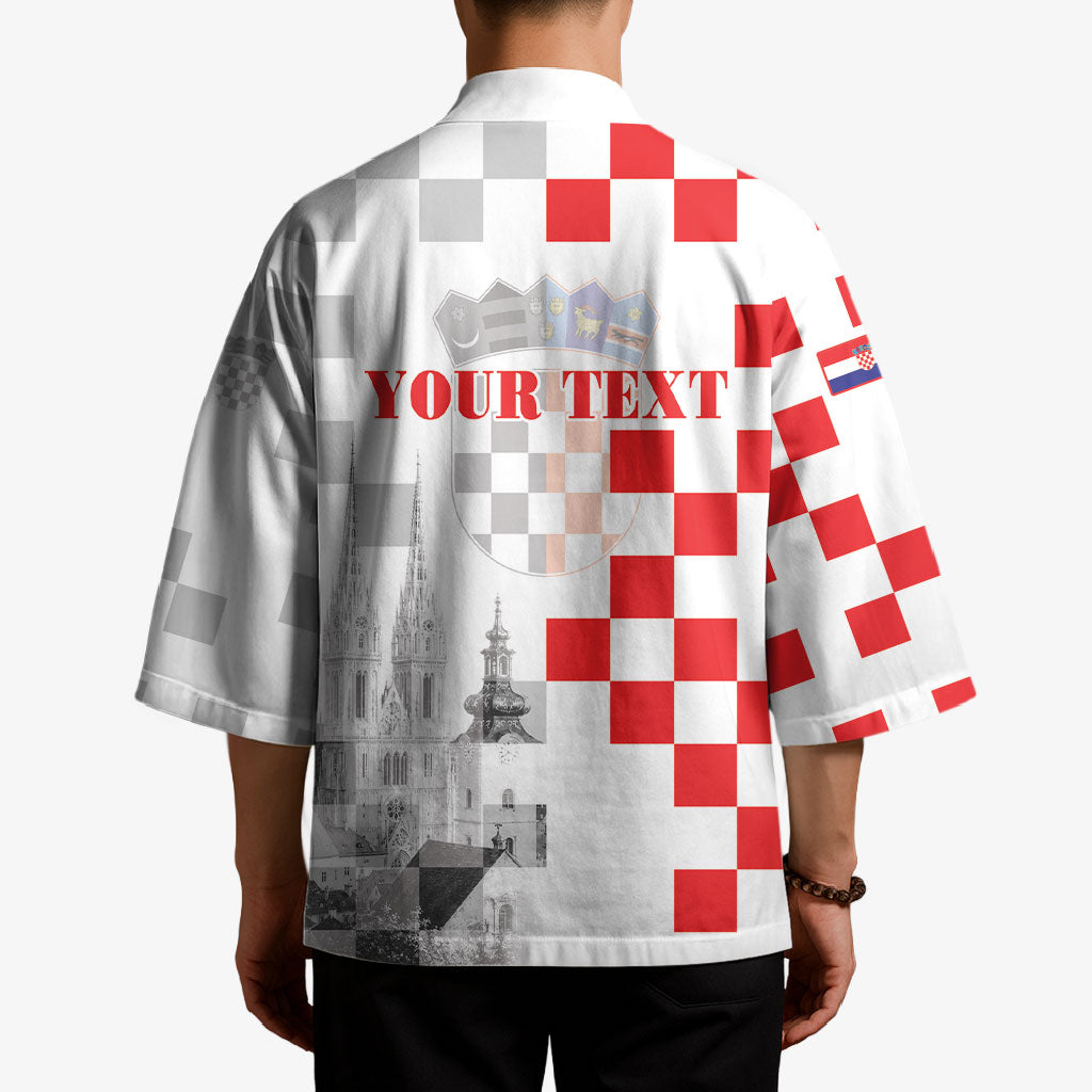 Personalized Croatia Hrvatska Kimono National Day 2026 White Version