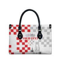 Personalized Croatia Hrvatska Leather Bag National Day 2026 White Version