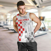Personalized Croatia Hrvatska Men Tank Top National Day 2026 White Version