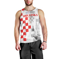 Personalized Croatia Hrvatska Men Tank Top National Day 2026 White Version