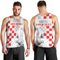 Personalized Croatia Hrvatska Men Tank Top National Day 2026 White Version