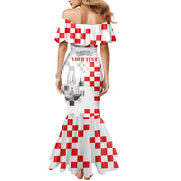 Personalized Croatia Hrvatska Mermaid Dress National Day 2026 White Version