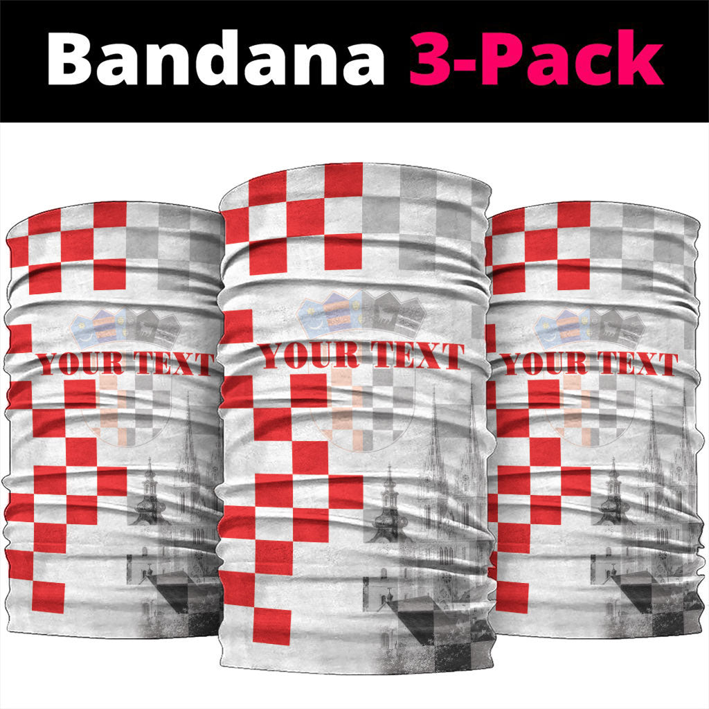 Personalized Croatia Hrvatska Neck Gaiter National Day 2026 White Version