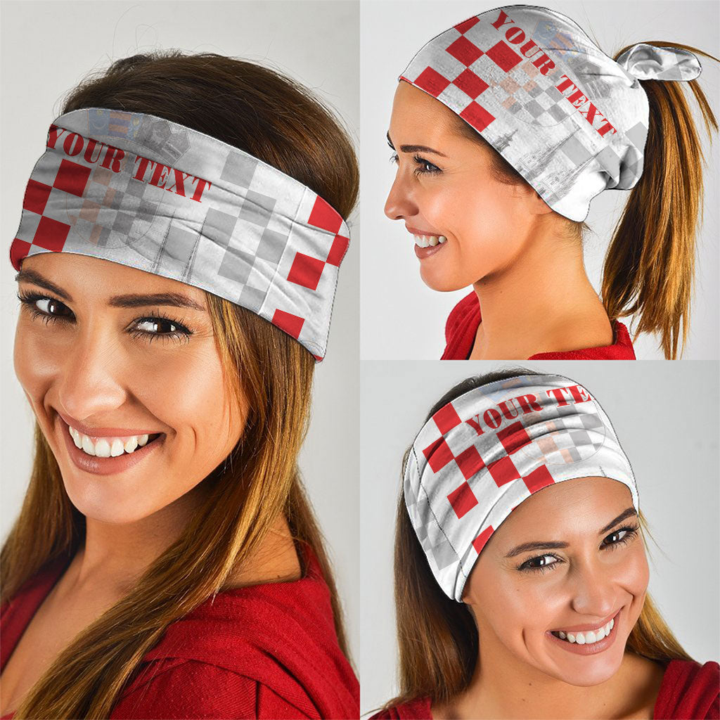 Personalized Croatia Hrvatska Neck Gaiter National Day 2026 White Version