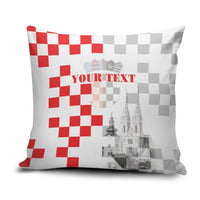 Personalized Croatia Hrvatska Pillow Cover National Day 2026 White Version
