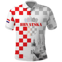 Personalized Croatia Hrvatska Polo Shirt National Day 2026 White Version
