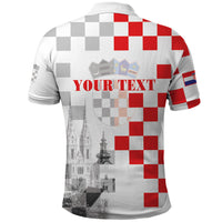 Personalized Croatia Hrvatska Polo Shirt National Day 2026 White Version