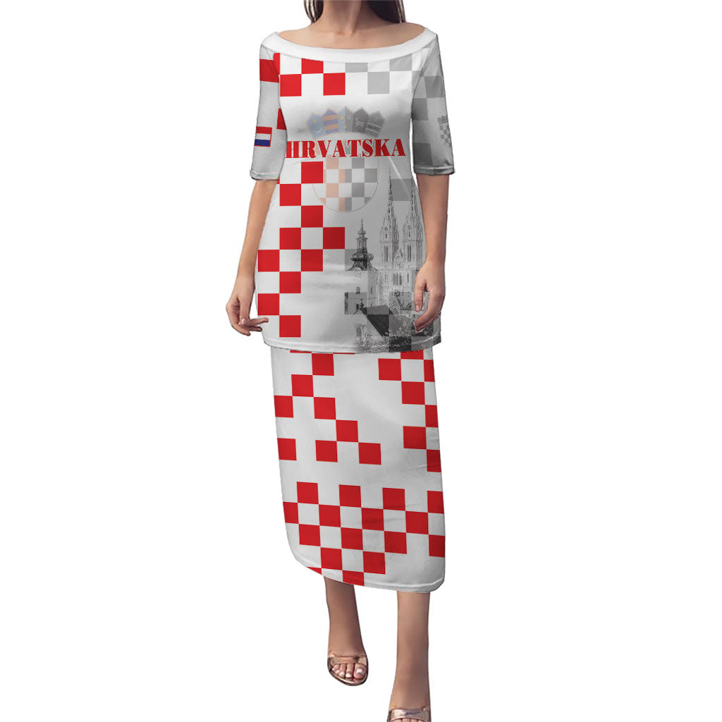 Personalized Croatia Hrvatska Puletasi National Day 2026 White Version