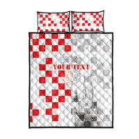 Personalized Croatia Hrvatska Quilt Bed Set National Day 2026 White Version