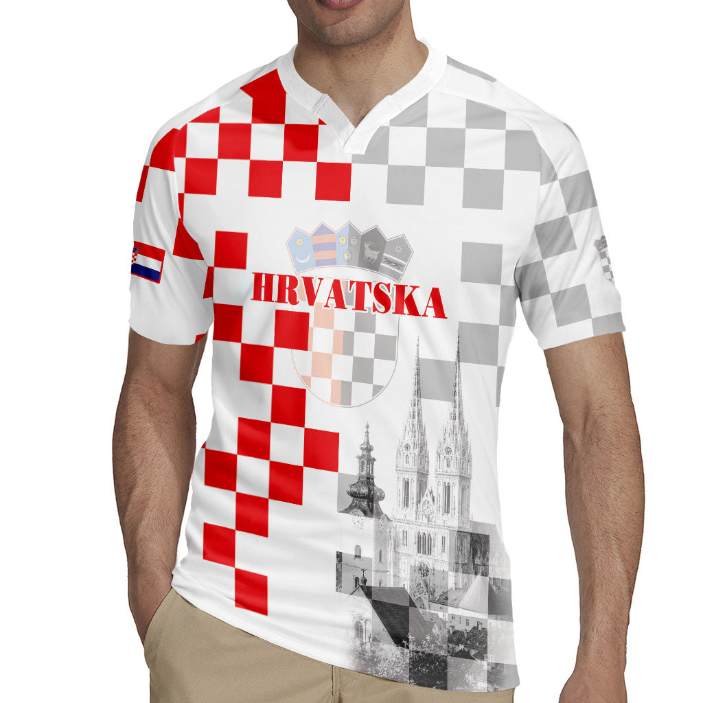 Personalized Croatia Hrvatska Rugby Jersey National Day 2026 White Version