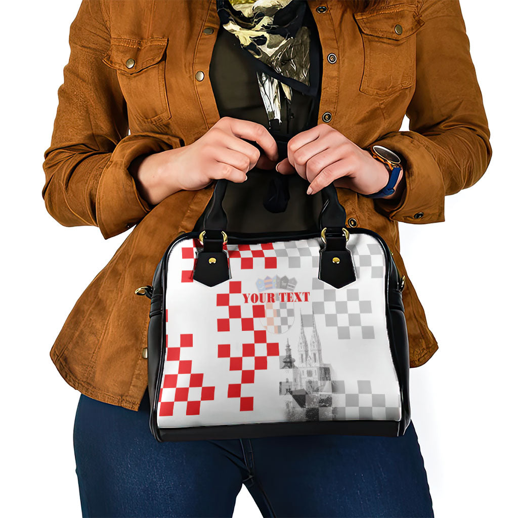 Personalized Croatia Hrvatska Shoulder Handbag National Day 2026 White Version