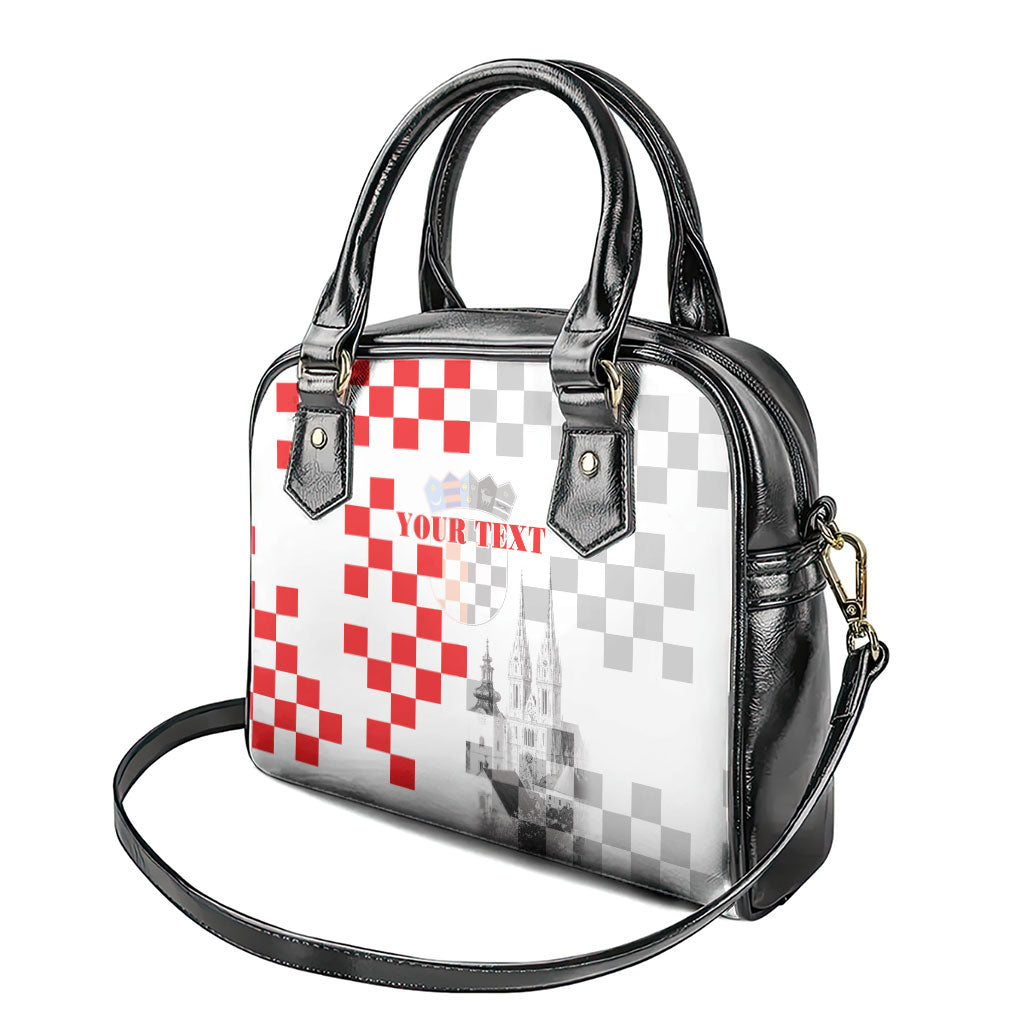 Personalized Croatia Hrvatska Shoulder Handbag National Day 2026 White Version