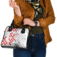 Personalized Croatia Hrvatska Shoulder Handbag National Day 2026 White Version