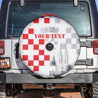 Personalized Croatia Hrvatska Spare Tire Cover National Day 2026 White Version