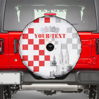 Personalized Croatia Hrvatska Spare Tire Cover National Day 2026 White Version