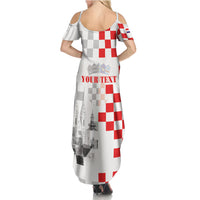 Personalized Croatia Hrvatska Summer Maxi Dress National Day 2026 White Version