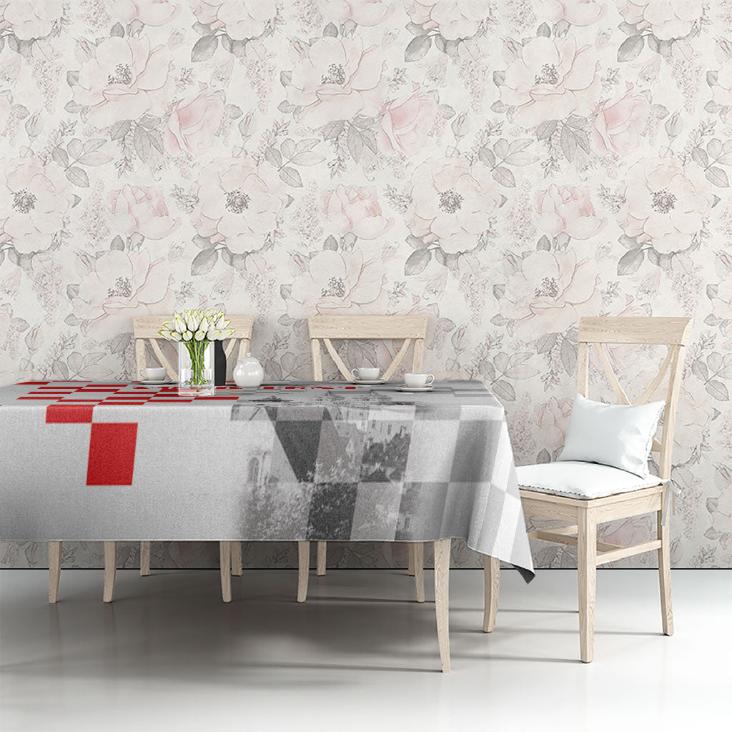 Personalized Croatia Hrvatska Tablecloth National Day 2026 White Version