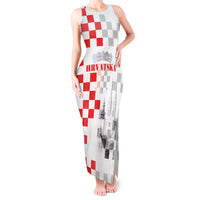 Personalized Croatia Hrvatska Tank Maxi Dress National Day 2026 White Version
