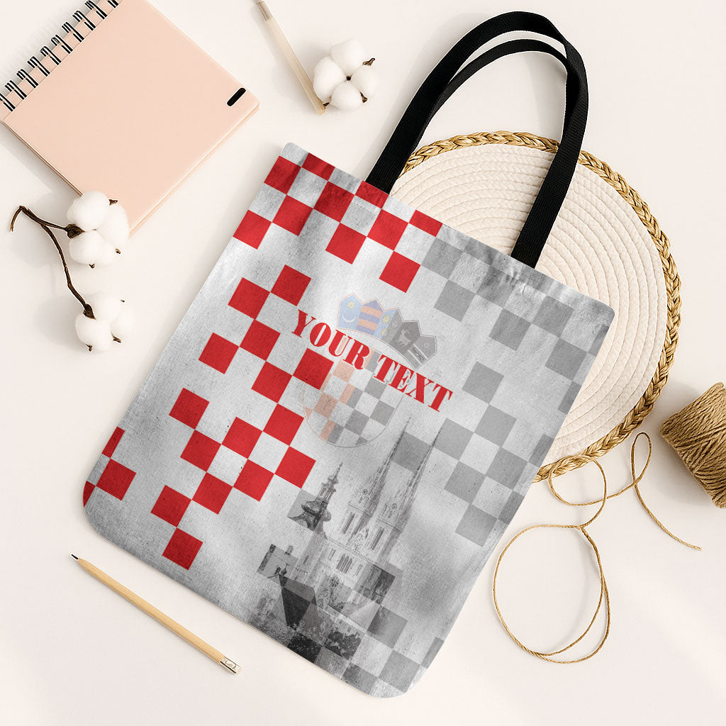 Personalized Croatia Hrvatska Tote Bag National Day 2026 White Version