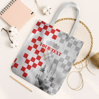Personalized Croatia Hrvatska Tote Bag National Day 2026 White Version