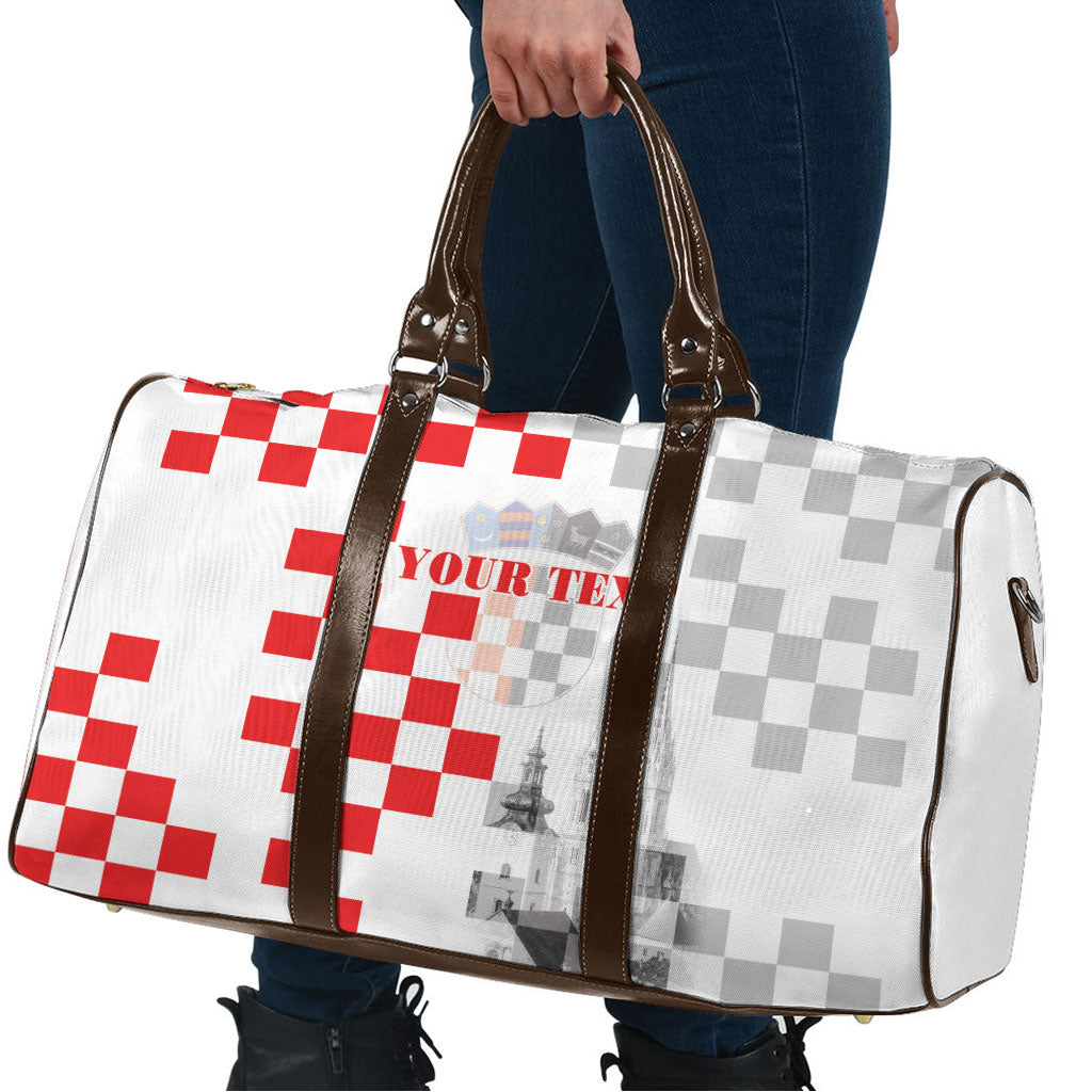 Personalized Croatia Hrvatska Travel Bag National Day 2026 White Version