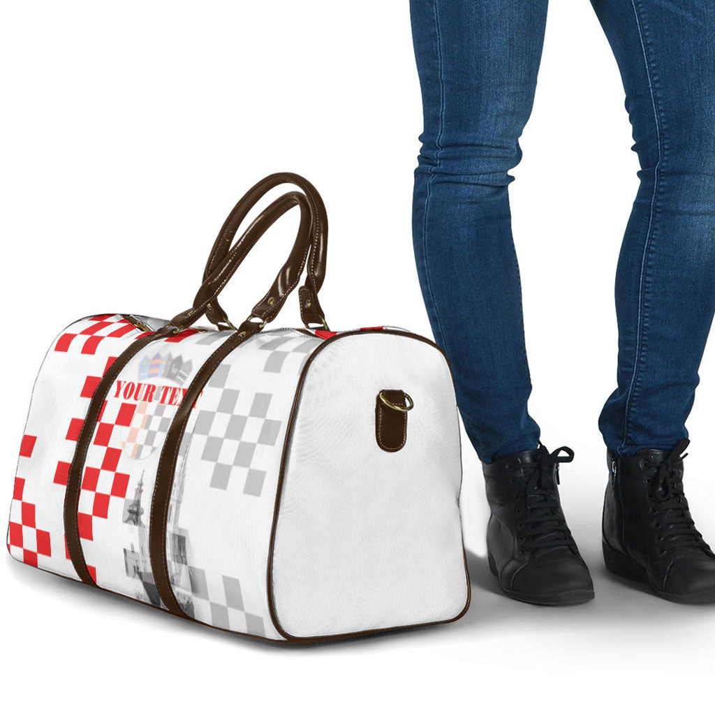 Personalized Croatia Hrvatska Travel Bag National Day 2026 White Version
