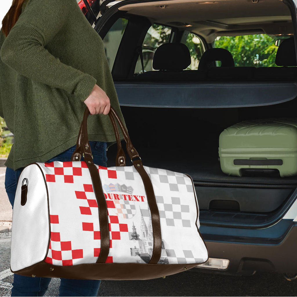 Personalized Croatia Hrvatska Travel Bag National Day 2026 White Version