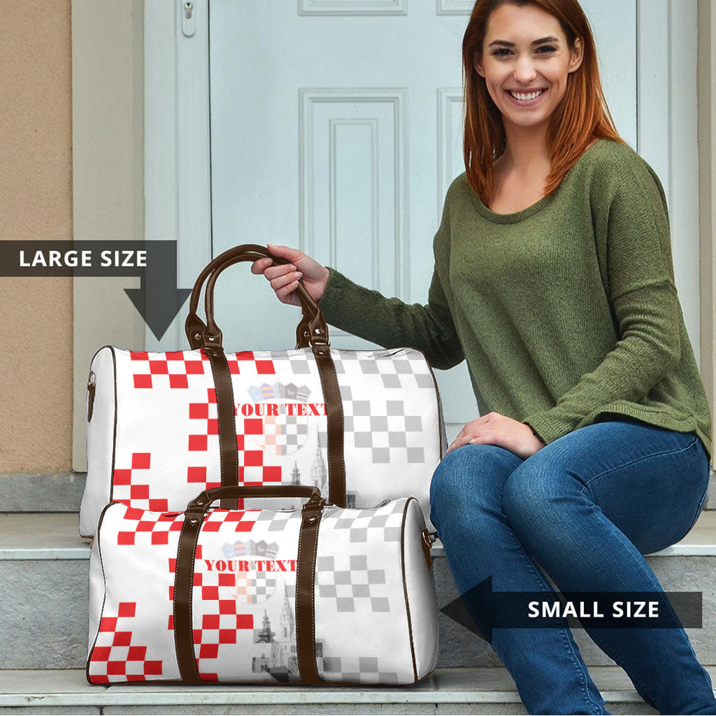 Personalized Croatia Hrvatska Travel Bag National Day 2026 White Version