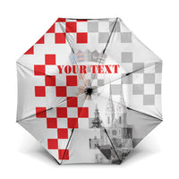 Personalized Croatia Hrvatska Umbrella National Day 2026 White Version
