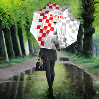 Personalized Croatia Hrvatska Umbrella National Day 2026 White Version