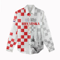 Personalized Croatia Hrvatska Women Casual Shirt National Day 2026 White Version