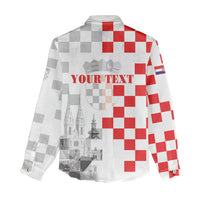 Personalized Croatia Hrvatska Women Casual Shirt National Day 2026 White Version