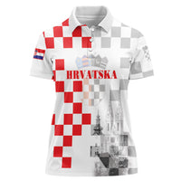 Personalized Croatia Hrvatska Women Polo Shirt National Day 2026 White Version