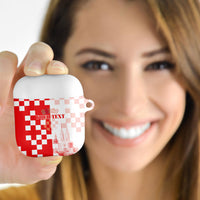 Personalized Croatia Hrvatska AirPods Case National Day 2026 Red Version