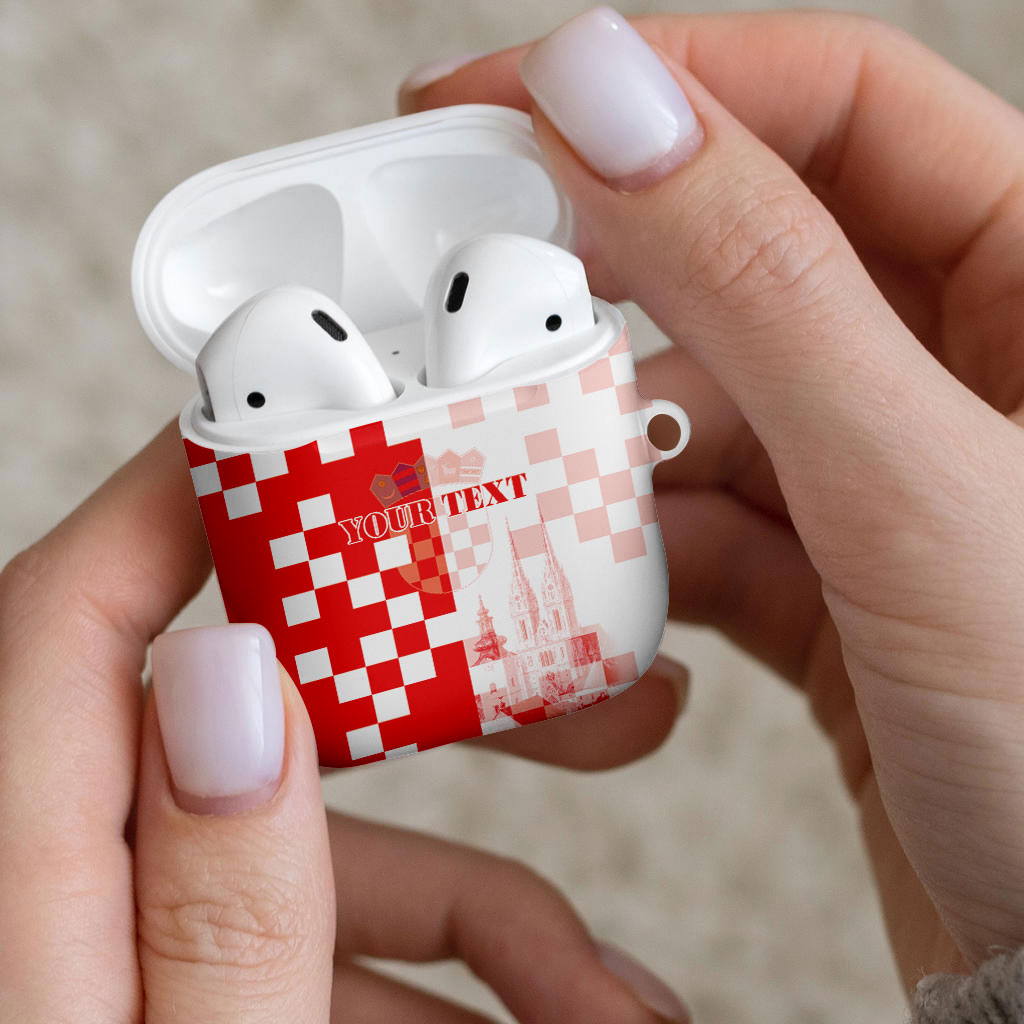Personalized Croatia Hrvatska AirPods Case National Day 2026 Red Version