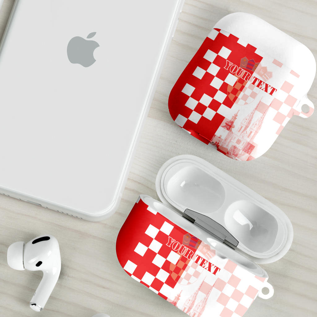 Personalized Croatia Hrvatska AirPods Case National Day 2026 Red Version